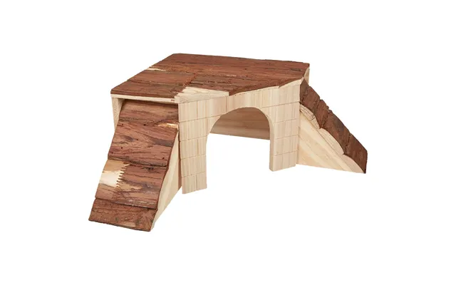 Gnaverhus I Træ Kerbl 37 × 37 × 16 Cm - Brun