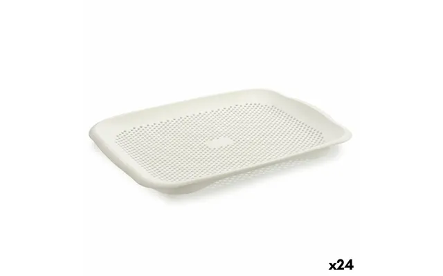 Gondol Dræner I Hvid Plast - 27 × 36,3 Cm, 24 Stk.