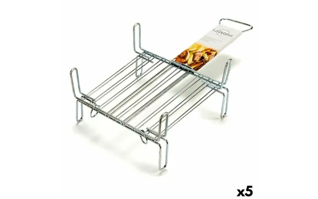 Grillrist La Dehesa Forzinket Stål - Dobbelt, 25 × 25 Cm 5 Stk