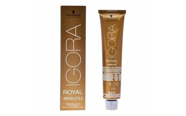 Hårfarve Creme Schwarzkopf Igora Royal Absolutes 6-70 60 Ml