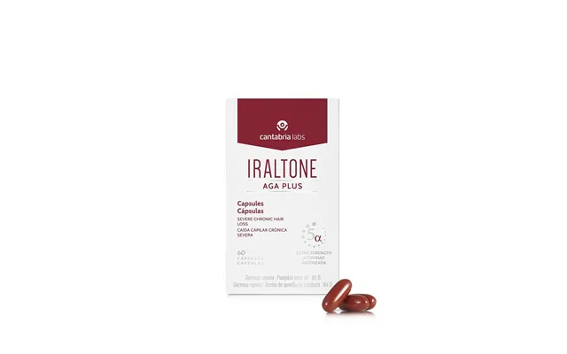 Hårtabsbehandling Iraltone Aga Plus - 60 Kapsler