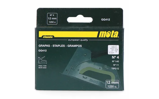 Hæfteklammer Mota Nr. 4 - 12 Mm Ca. 1000 Stk