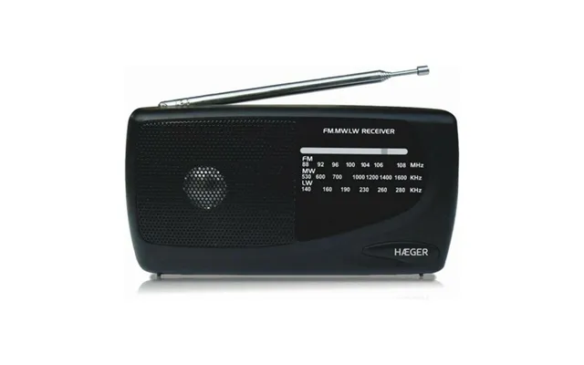Haeger Pr-tri.002a Bærbar Radio Am Fm - Sort