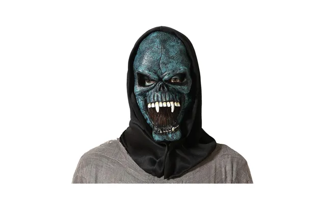 Halloween Maske - Blå Skrækmotiv, 29 × 18 Cm