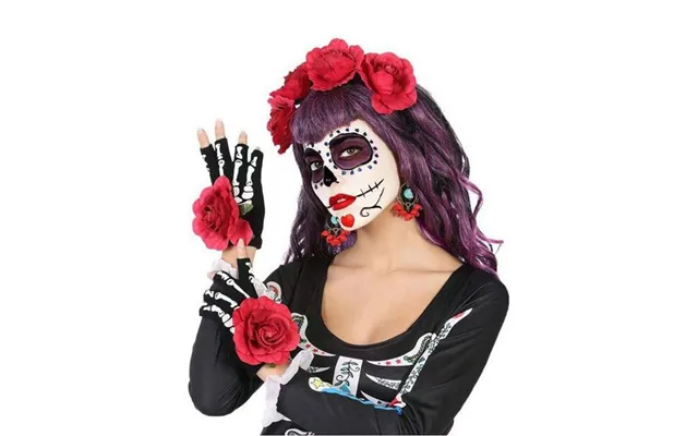 Halloween Tilbehørssæt - Rød 5 Dele
