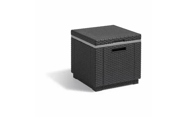 Havebord Sidebord Allibert By Keter Ice Cube 42 × 42 × 41 Cm - Grå
