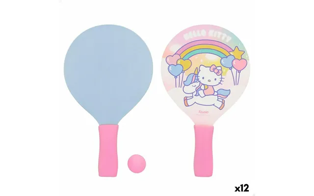 Hello Kitty Strandskovle Med Bold - Træ, 12 Enheder