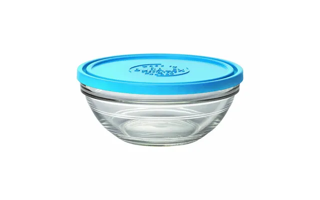 Hermetisk Madkasse Duralex Bol Red Freshbox Blå 970 Ml Ø 17 X 7 Cm