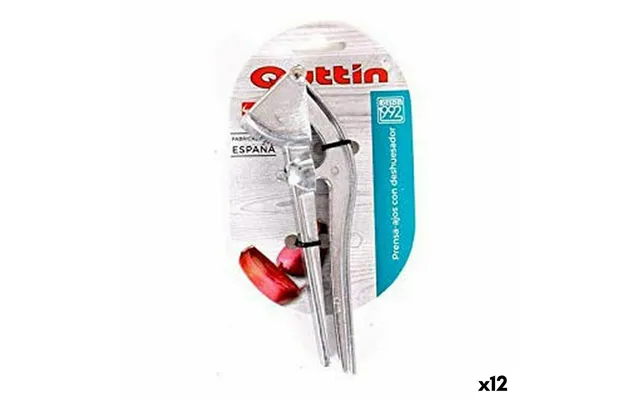 Hvidløgspresse Quttin Med Udstener 16 × 6 × 3 Cm 12 Stk