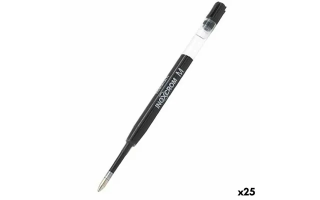 Inoxcrom Refill Til Kuglepen M - Sort Blæk 1 Mm 25 Stk.