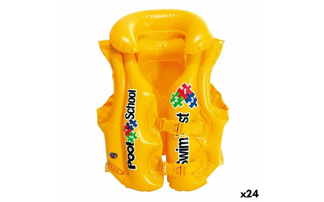 Intex Oppustelig Svømmevest, Gul - 50 × 47 × 40 Cm 24 Stk.