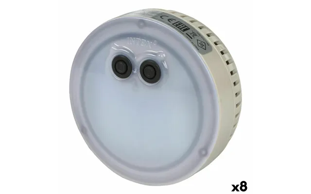 Intex Purespa Led-lys Til Svømmebassin 12 × 12 × 6,5 Cm - Multifarvet 8 Stk