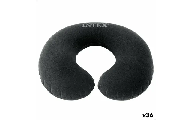 Intex Rejsepude - Grå, Oppustelig Nakkepude 36 × 10 × 30 Cm 36 Stk