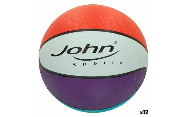 John Sports Basketball Rainbow Str. 7 - Ø 24 Cm 12 Stk.