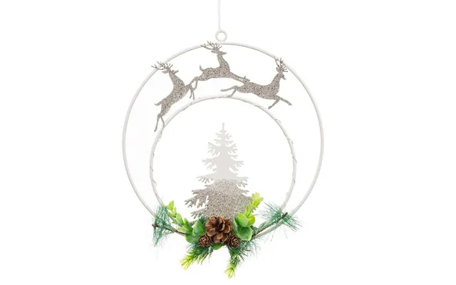 Julepynt I Metal Og Plastik Med Led - Multifarvet, 17,5 × 24 Cm
