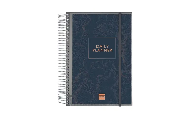 Kalender Dagbog Finocam - Mørkeblå, 15,5 × 21,2 Cm