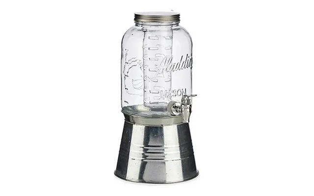 Kande Med Vandhane Vivalto - Gennemsigtig Sølv, 3,8 L