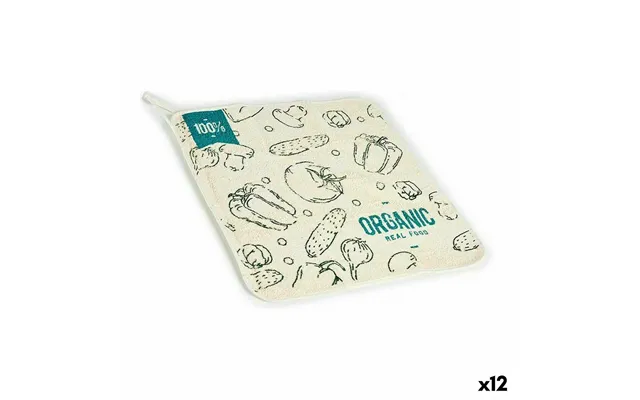 Karklude Kinvara Hvid Grøn 50 × 50 Cm - 12 Stk.