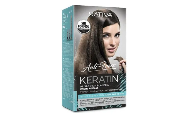 Keratin Glattebehandling Anti-frizz - Kativa 3 Dele
