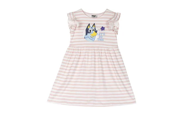 Kjole Til Piger Bluey - Pink Striber, 5 År