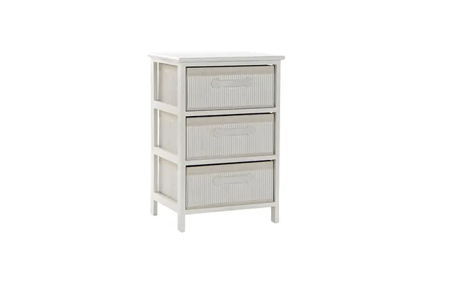 Kommode - Hvid, Bambus & Paulownia, 42 × 32 × 63 Cm