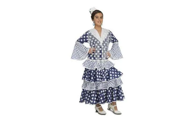Kostume Til Børn Soleá Blå Flamenco Danser 3-4 År