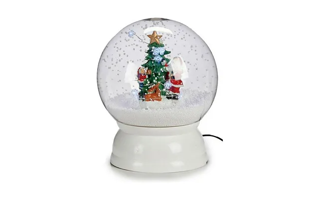 Krist Snebold Juletræ Snekugle 22 × 27 Cm - Hvid