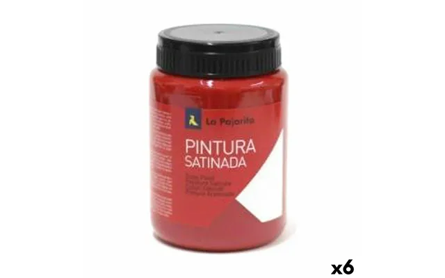 La Pajarita Tempera - L-07 Vermilion, Rød, Satin, 6 Stk.