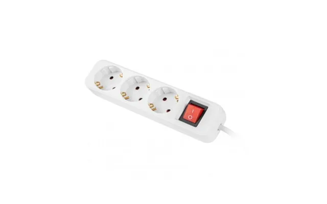 Lanberg Schuko 3-vejs Stikdåse 1,5 M - 2.500 W Hvid
