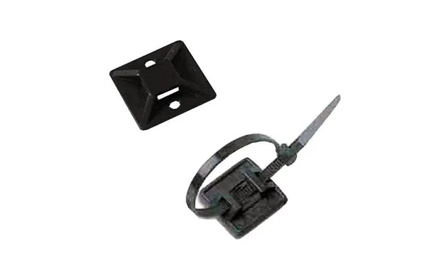 Lapafil Selvklæbende Base Til Kabelstrips, Sort - 100 Stk.