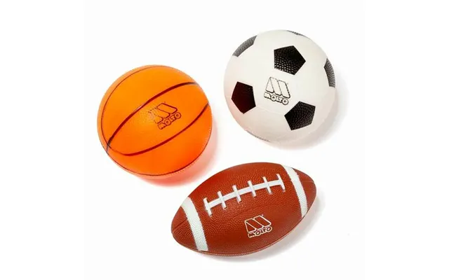Legebold Sæt Moltó - 3 Dele Basketball, Fodbold Og Rugby