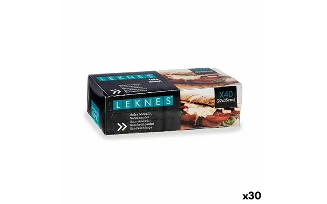 Leknes Genanvendelige Madposer - Polyethylen, Hvid, 22 × 35 Cm 30 Stk