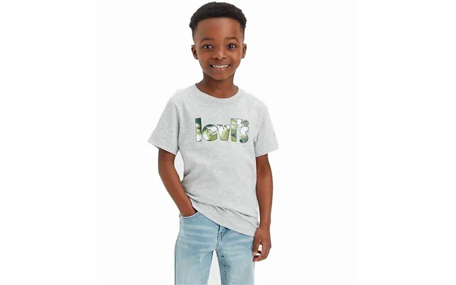 Levi’s Drenge T-shirt - Camo Poster Logo, Grå 2 År