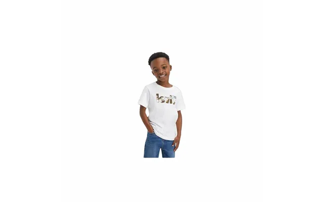 Levi’s Drenge T-shirt - Camo Poster Logo, Hvid, 2 År