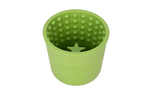 Lickimat Yoggie Pot Hunde-feeder - Grøn Gummi