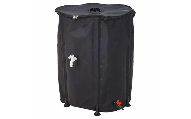Lifetime Regnvandstøndesæt 500 L - Foldbar, Ø 80 × 100 Cm, Sort