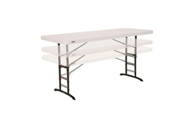 Lifetime Sammenklappeligt Bord - Hvid Stål Plast, 183 × 91 X 76 Cm