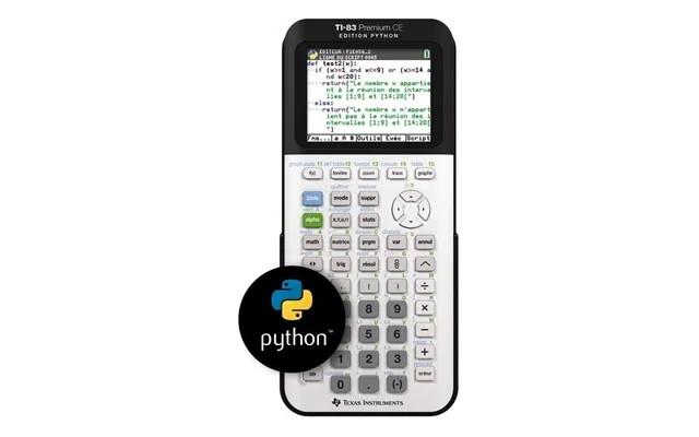 Lommeregner Texas Instruments Ti 83 Premium Ce Python - Sort Hvid