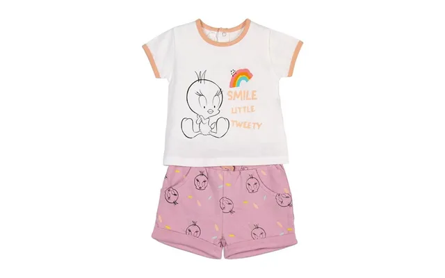 Looney Tunes Babysæt - Pink, 3 Måneder, 100% Bomuld