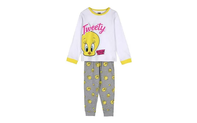 Looney Tunes Pyjamas Til Piger - Hvid, 3 År, 100 % Bomuld