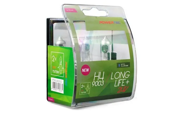 M-tech H4 Glødepærer Long Life - Holdbart Sæt Hvid