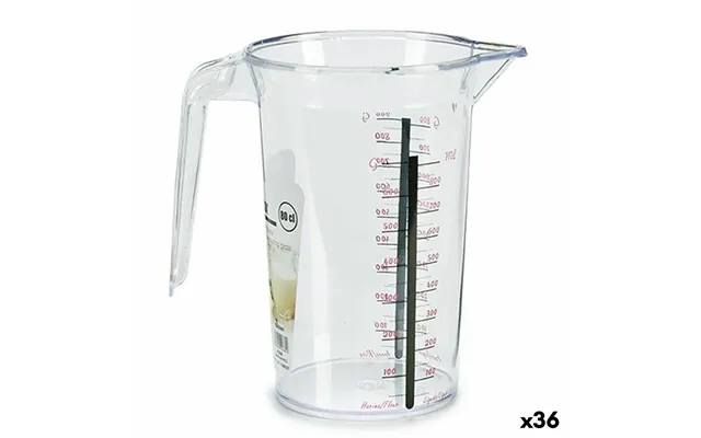 Målebæger 800 Ml - Gennemsigtig Plast 36 Stk.