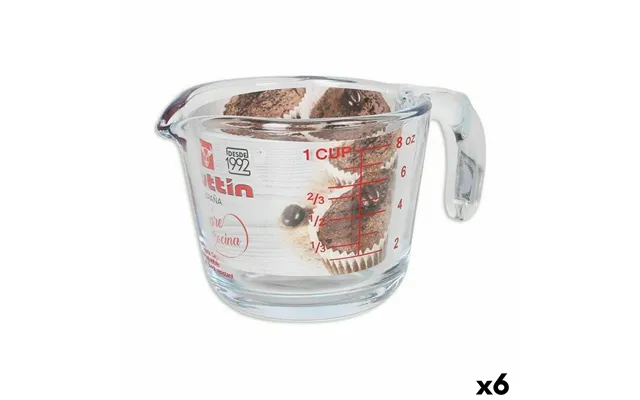 Målebæger I Glas 250 Ml - Quttin 6 Stk.