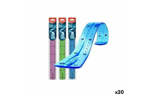 Maped Twist'n Flex Lineal 30 Cm - Multifarvet, 20 Stk.