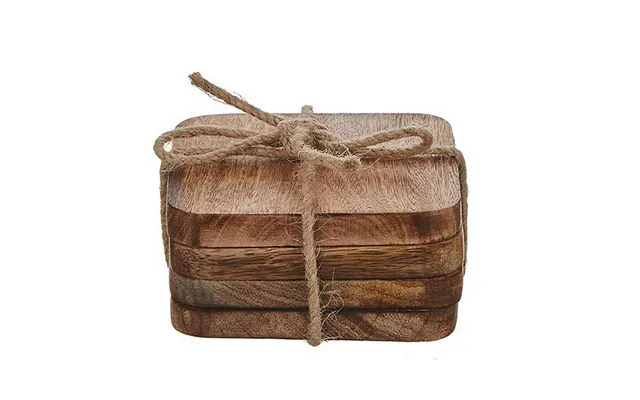 Mica Decorations Duko Varmebrikker - 4 Stk., Natur 10 X 10 Cm