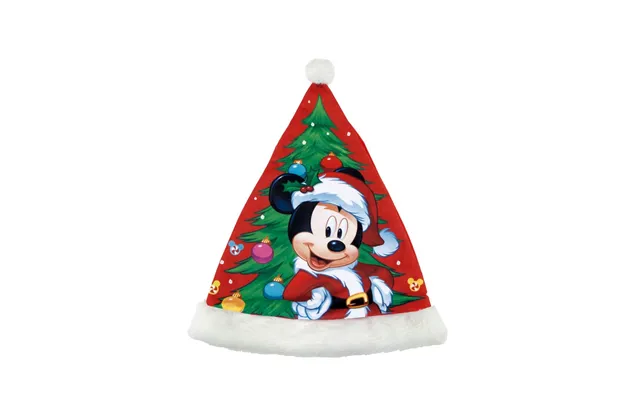 Mickey Mouse Julemandshat - Happy Smiles, Børn, 37 Cm