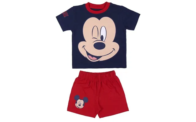 Mickey Mouse Nattøjssæt Til Drenge, Rød Blå - 5 År