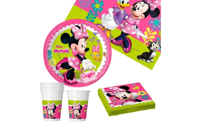 Minnie Mouse Festpakke - Sæt Til Børnefest, 37 Dele