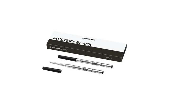 Montblanc Refill Til Kuglepen - Mystery Black, Medium 2 Stk.