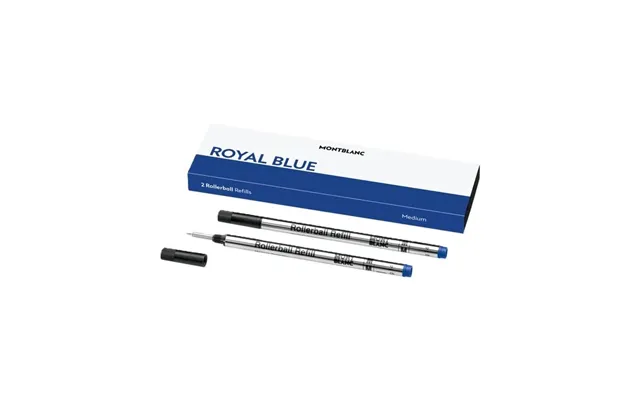Montblanc Refill Til Kuglepen - Royal Blue, Blå Blæk 2 Stk.